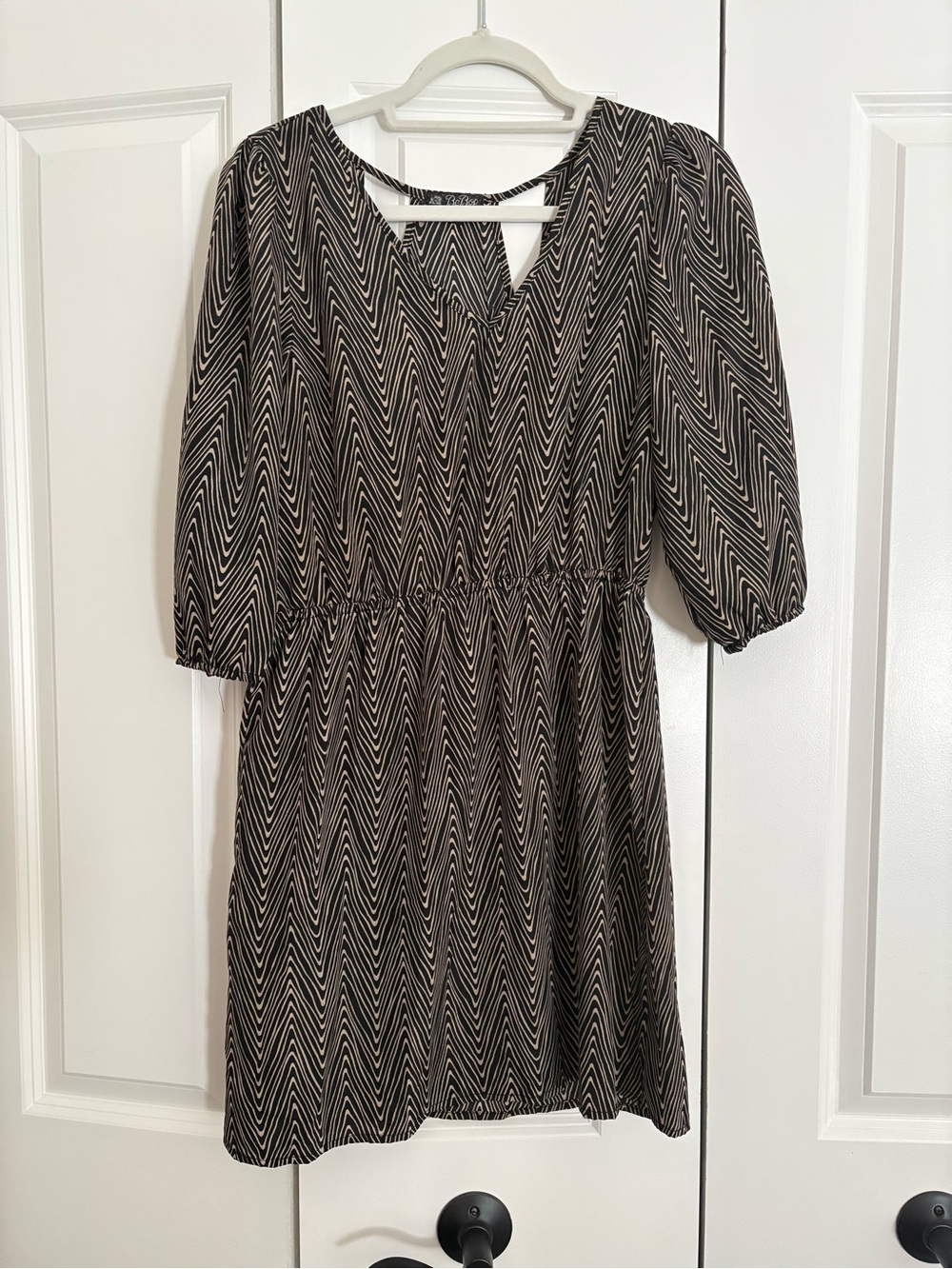 Chevron stripe dress